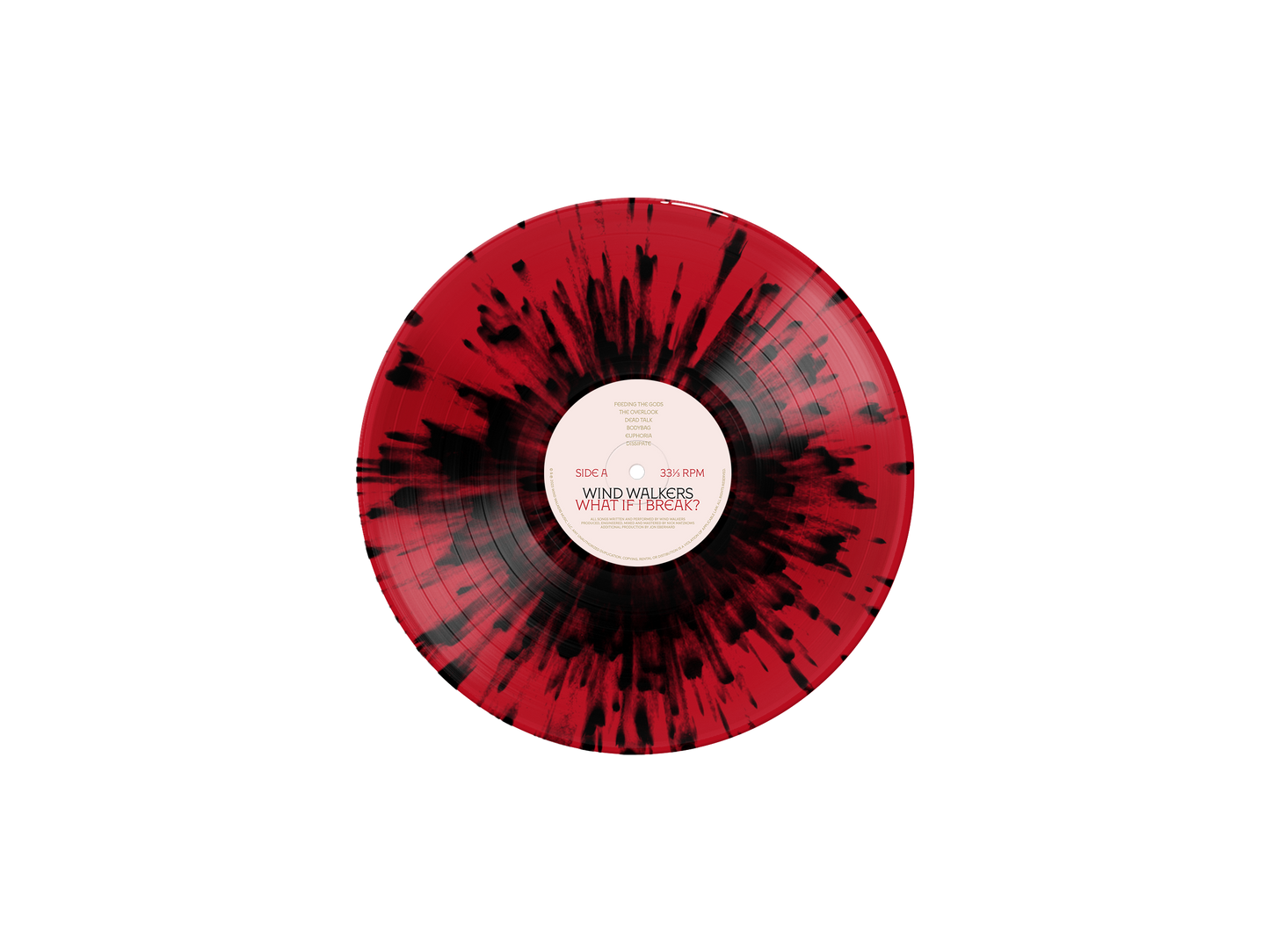 What If I Break? Ruby Red & Black Splatter Vinyl LP