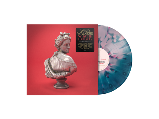 What If I Break? Sea Blue & Baby Pink Smush w/ Hot Pink Splatter Vinyl LP