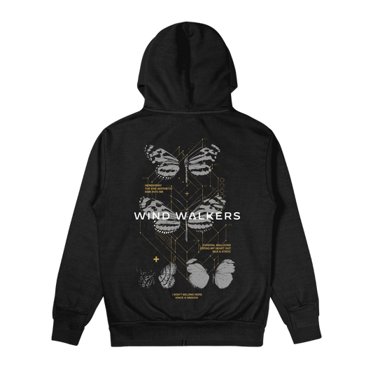 Butterfly Zip-Up Hoodie